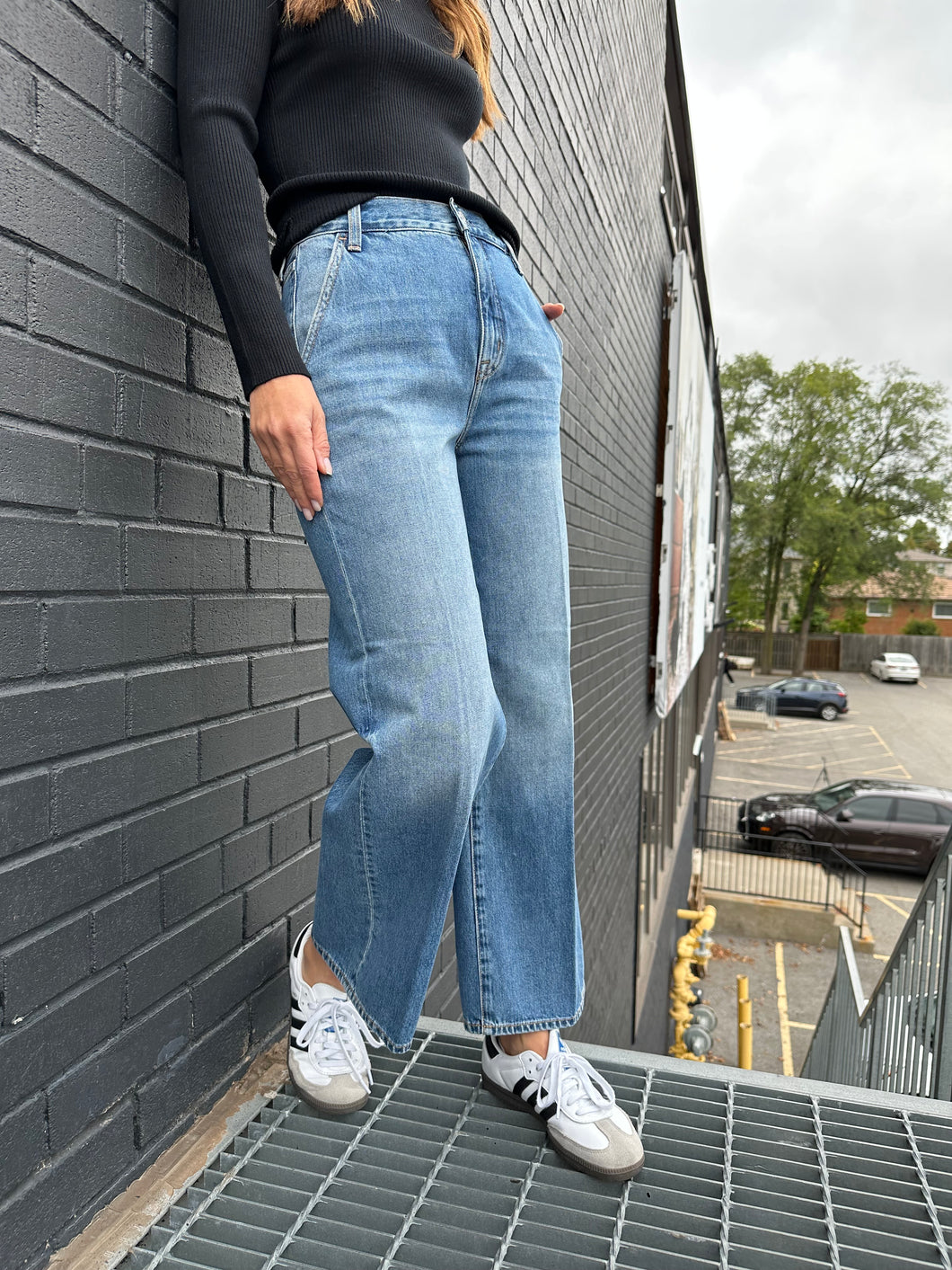 Loretta Utility High Rise Wide Leg - Tonic