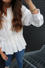 Load image into Gallery viewer, Julie Pleated Button Down Shirt
